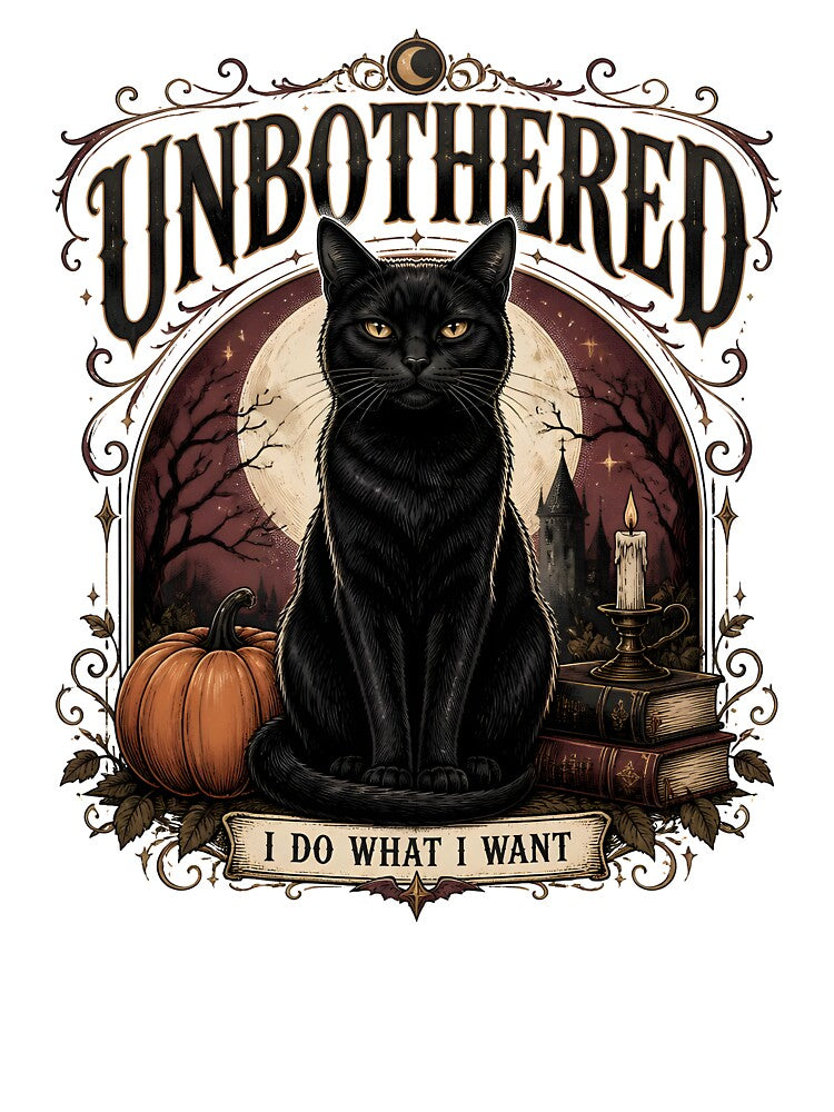 Unbothered — Black Cat Halloween by KristenosNehk
