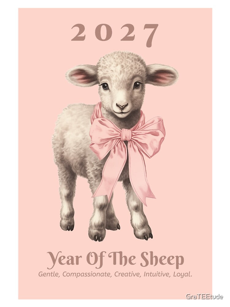 Year Of The Sheep Chinese Zodiac 羊年 Chinese New Year 2027 by GraTEEtude