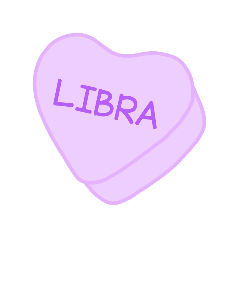 Libra Purple Candy Heart Sweet Heart Cute by SlimyFish