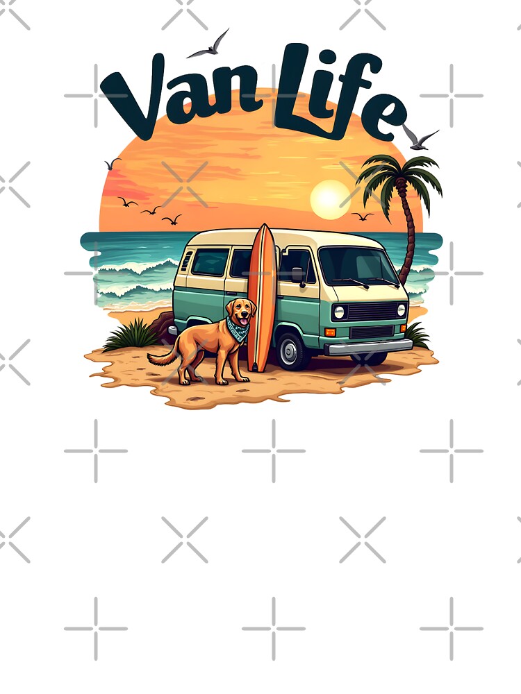 Van Life Adventure - Dog, Surf, Sunset, and Freedom by ImaginPictura