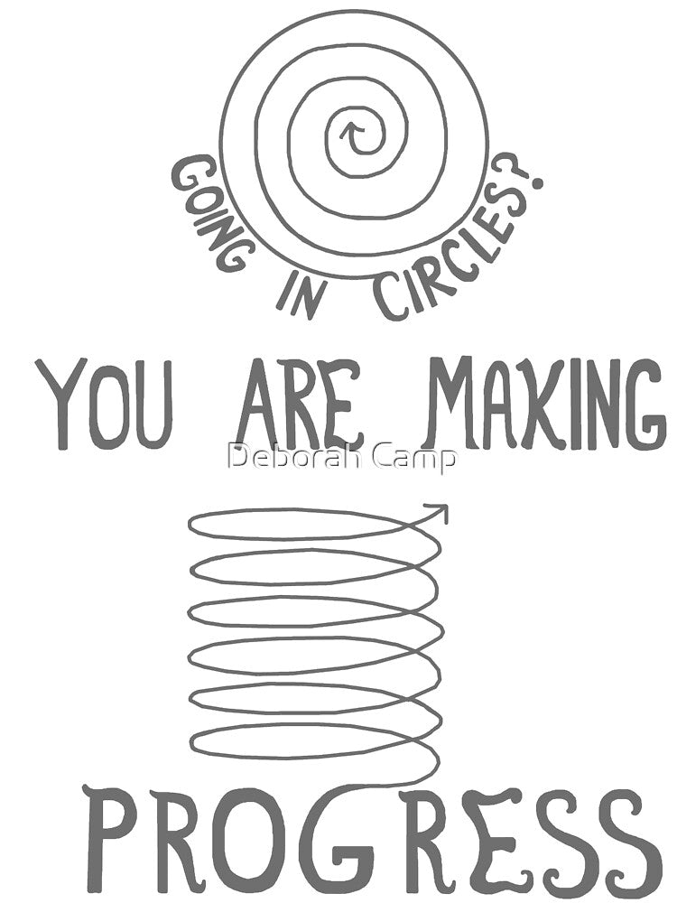 Inspirational Circle Progress Affirmation by Deborah Camp