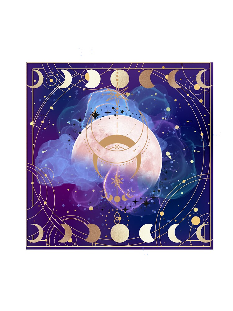 Lunar Phase Celestial Design by Lummina
