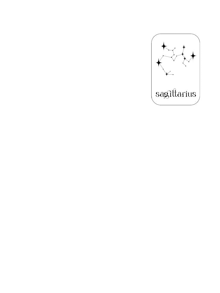 sagittarius constellation by lucreziatrebbi