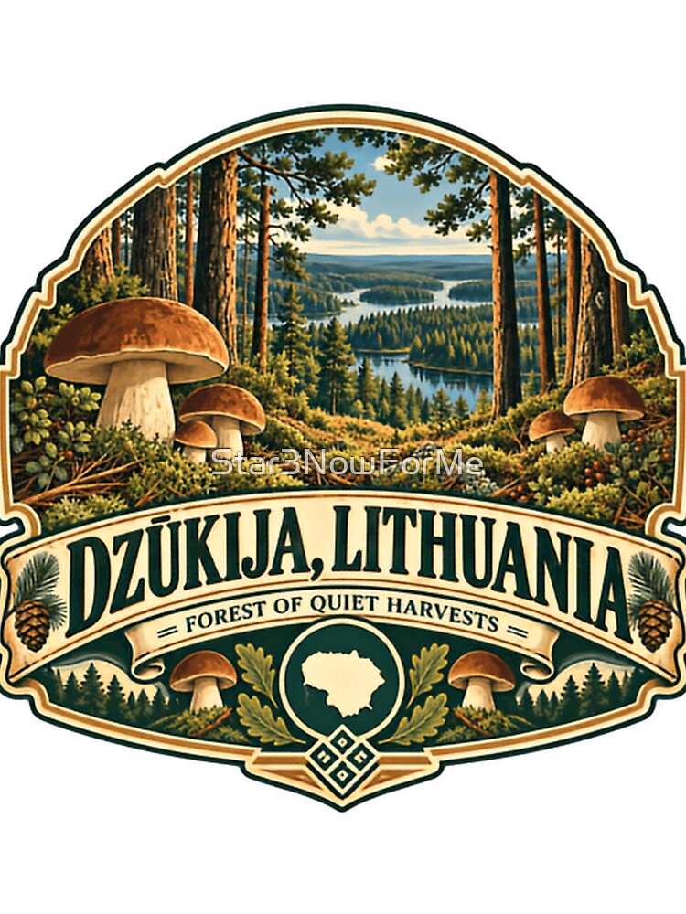 Dzūkija, Lithuania Forest Of Quiet Harvests Mushroom Picking Forager by Star3NowForMe