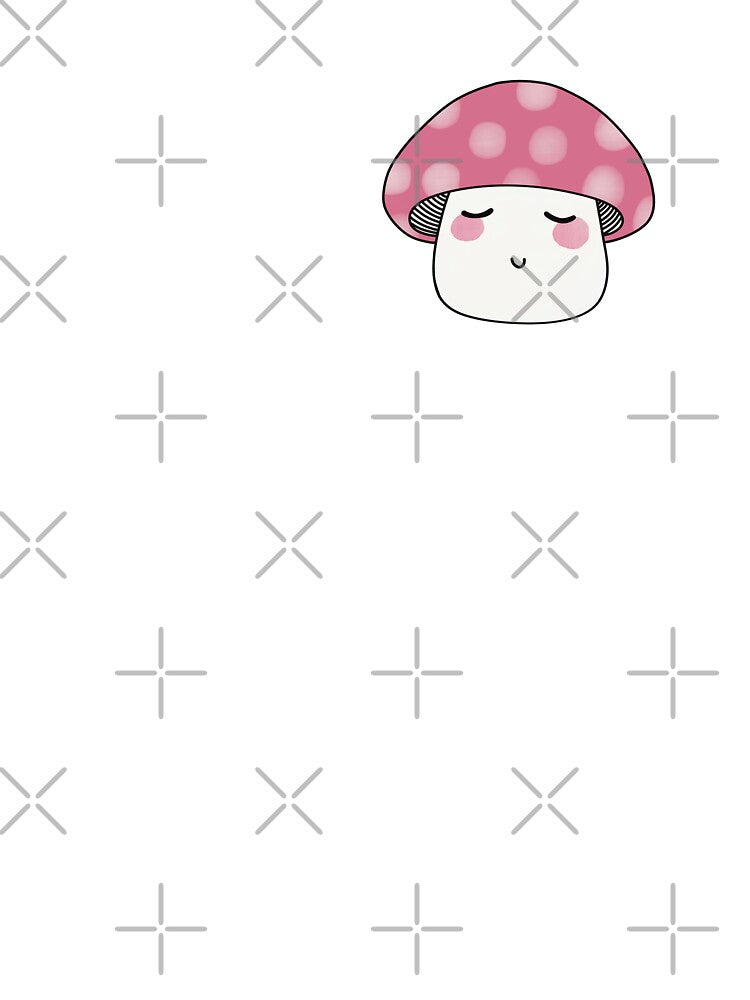 Illustration of a pink mushroom by GelsominoStudio