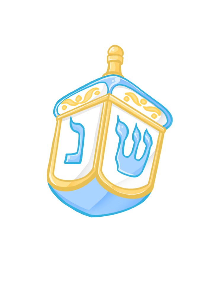 Dreidel Sticker - Jewish Symbols Series - Judaism Sticker by warm adornments