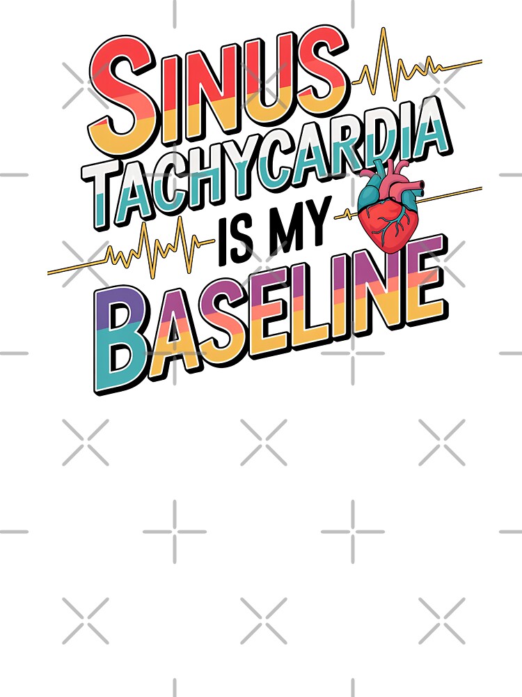 Telemetry Nurse Sinus Tachycardia Is My Baseline | Fall Nurse ECG Humor by CuteDesignables