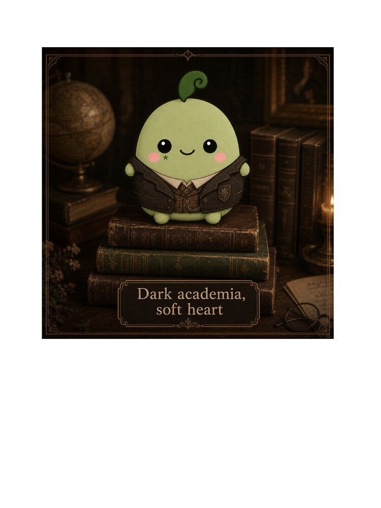Dark Academia Soft Heart Aesthetic Mascot by srinig