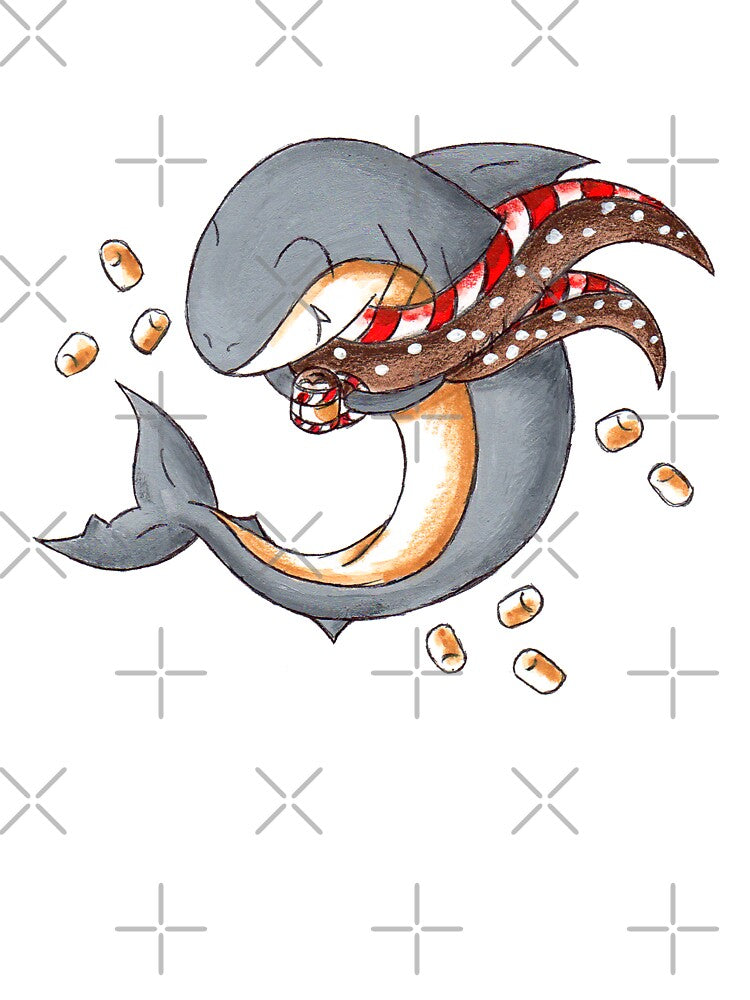 Hot Cocoa Shark by KOKeefeArt