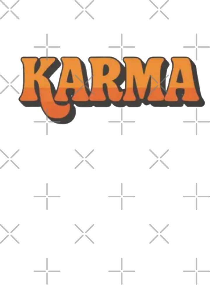 Karma Positive Vibes Retro Spiritual Good Energy by Gbriel3