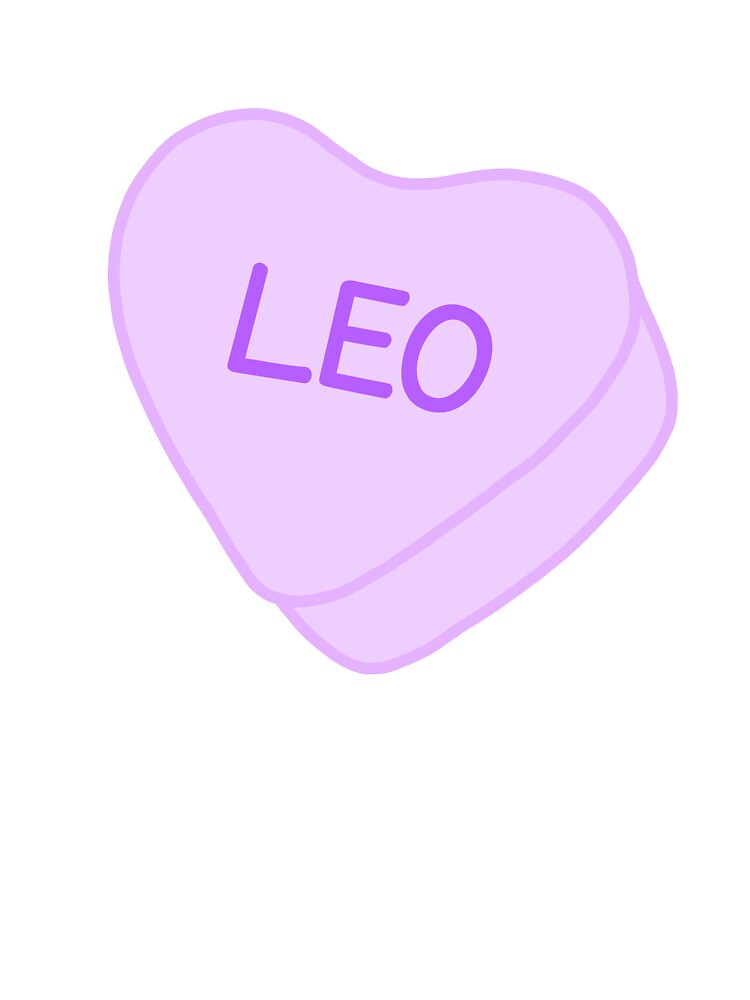 Leo Purple Candy Heart Sweet Heart Cute by SlimyFish
