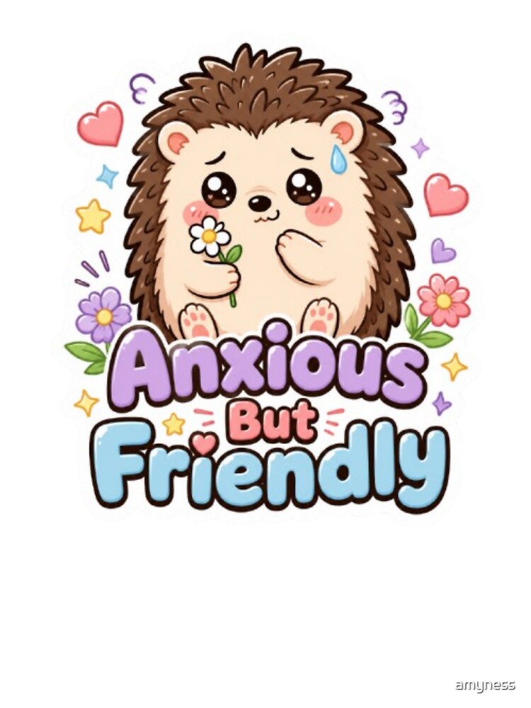 Anxious but friendly hedgehog by amyness