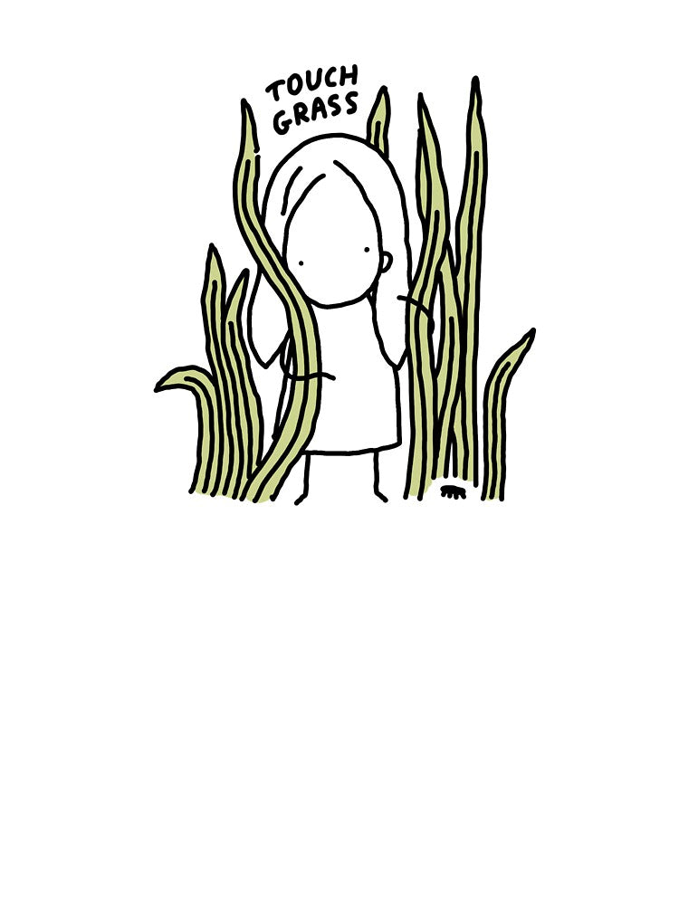 Touch Grass Girl and Bug by DALSOONYI