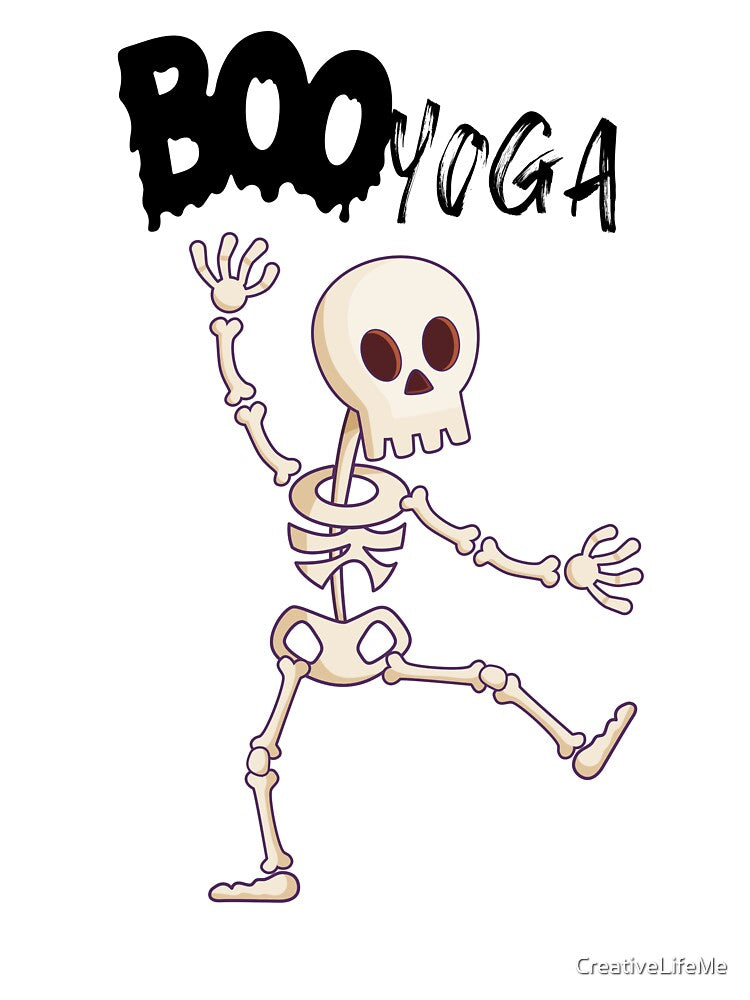 Booyoga – Dancing Skeleton Yoga Halloween Design by CreativeLifeMe