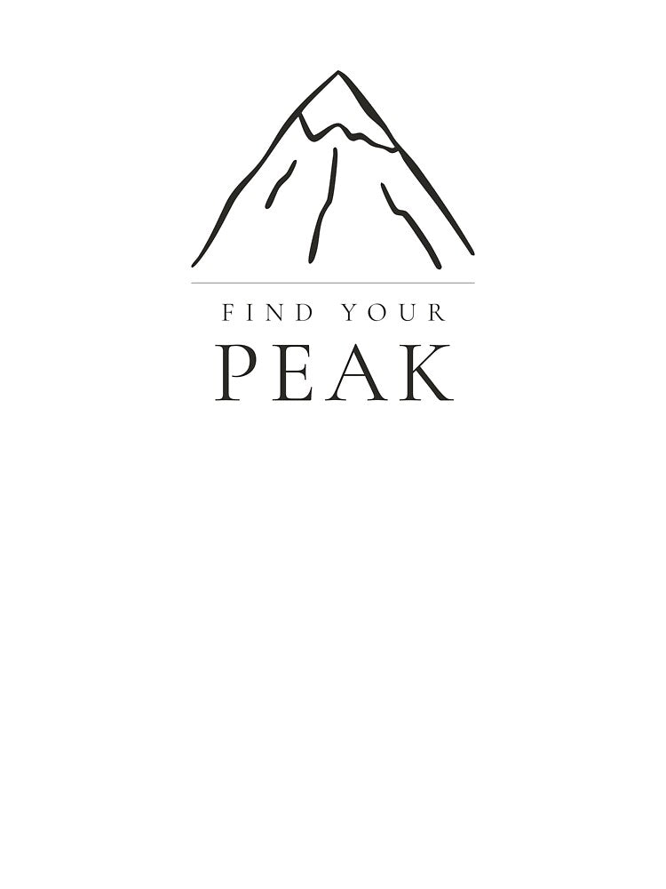 Find Your Peak — Minimalist Mountain Print by CairnStudio