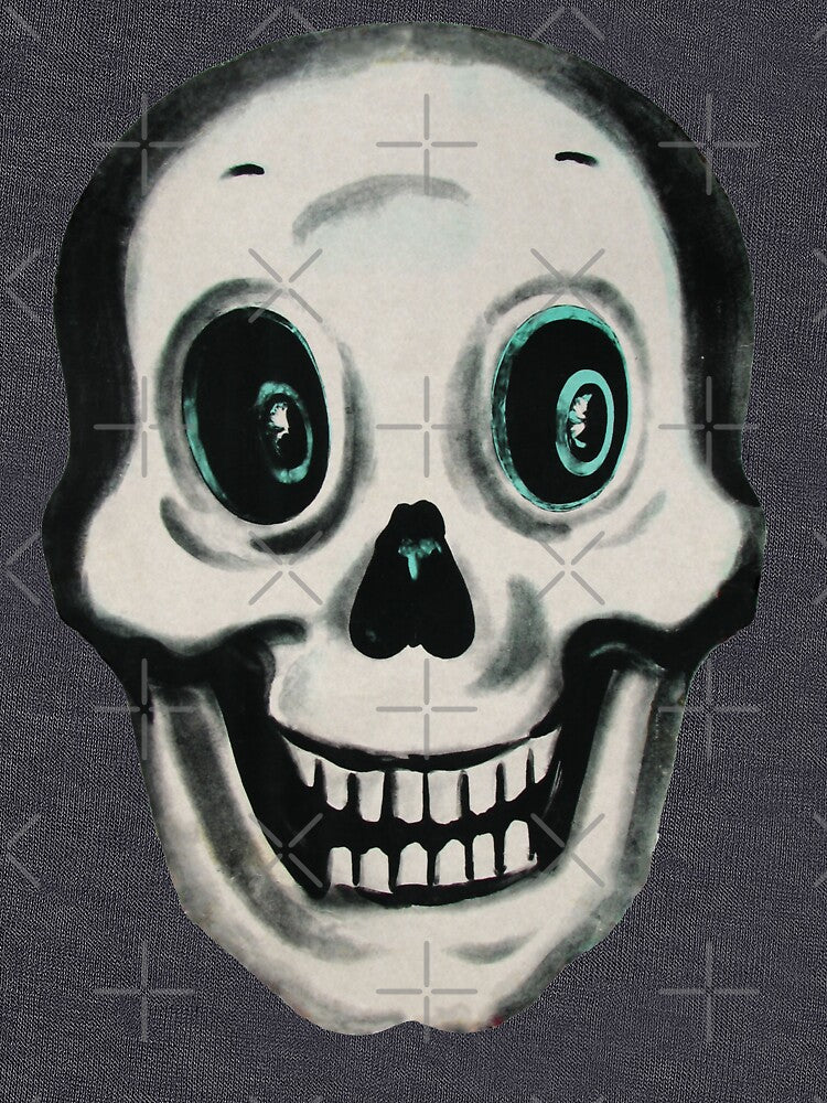 Retro Halloween Skull Sticker by NorthernLala