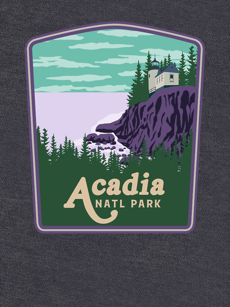 Acadia National Park-Vintage by Road-tees