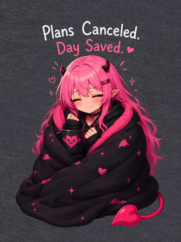 Plans Cancelled, Day Saved – Cute Introvert Cozy Demon by Noxie Cozy Studio