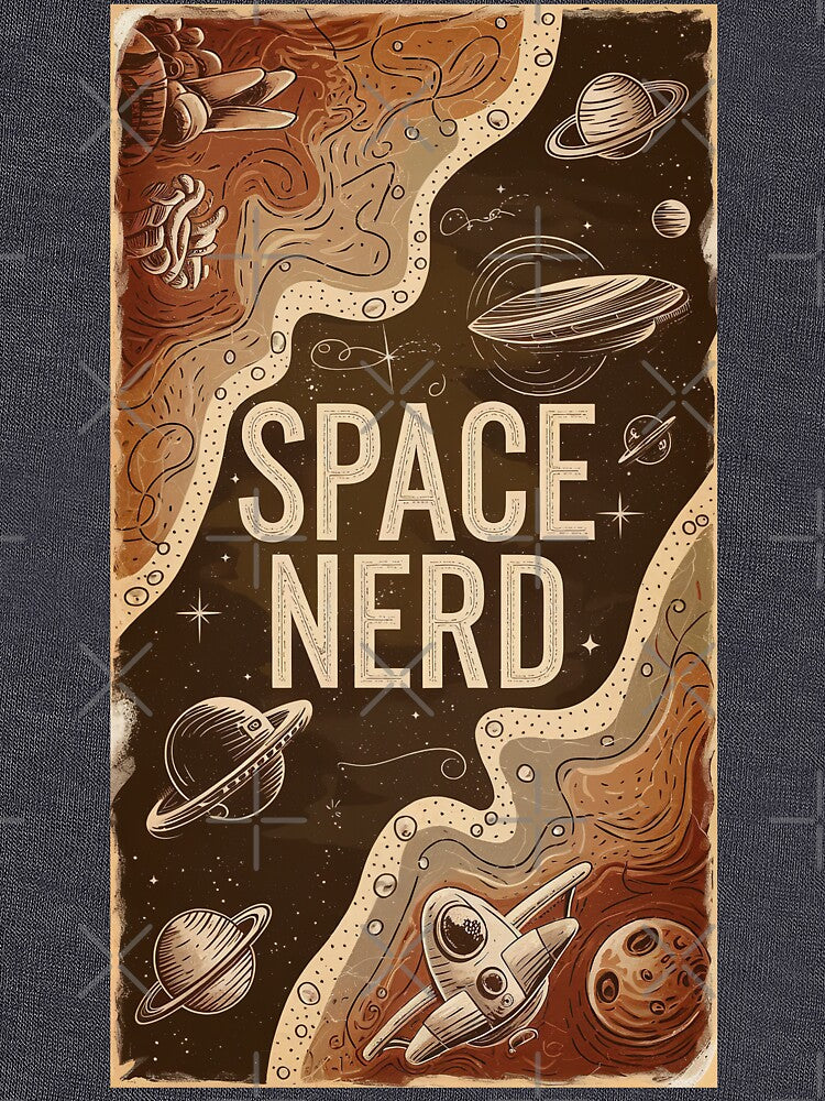 Space Nerd Vintage Astrology Nerd Gift Astrologist Art Gift by Back2Collage