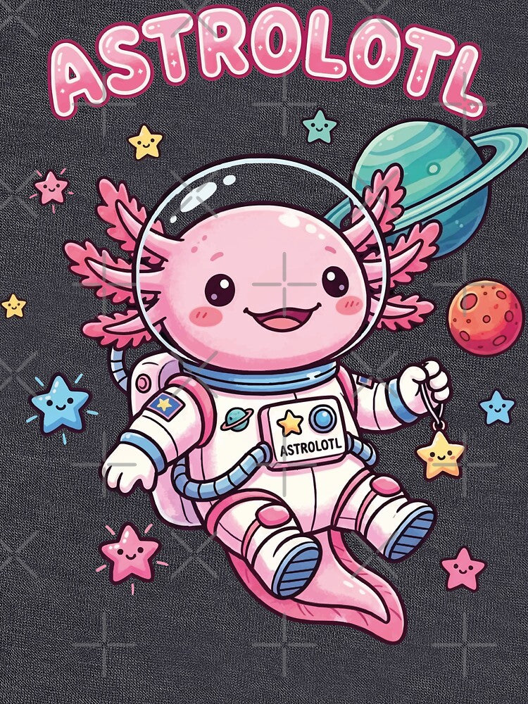 Astrolotl Cute Axolotl Astronaut In Space by chriswo-design