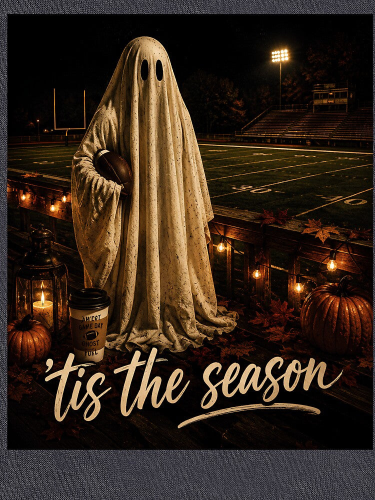 Tis The Season Shirt, Football Ghost Tee, Fall Football Shirt, Game Day Shirt, Halloween Football Tee by greatmar1