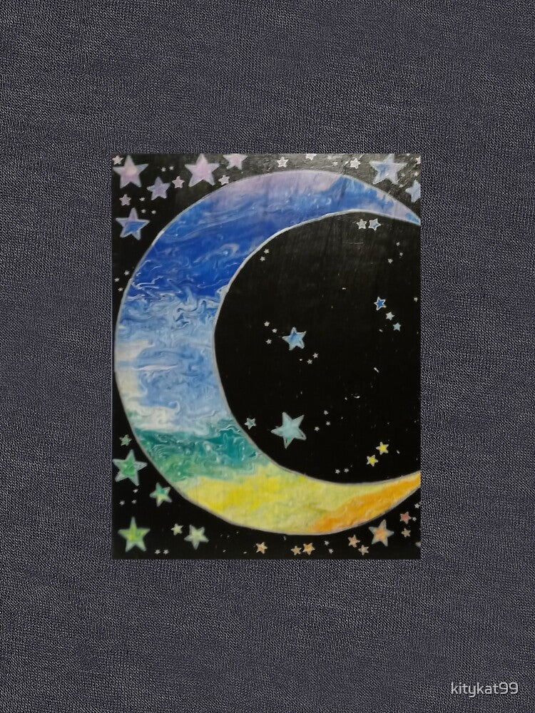 Rainbow moon and stars by kitykat99