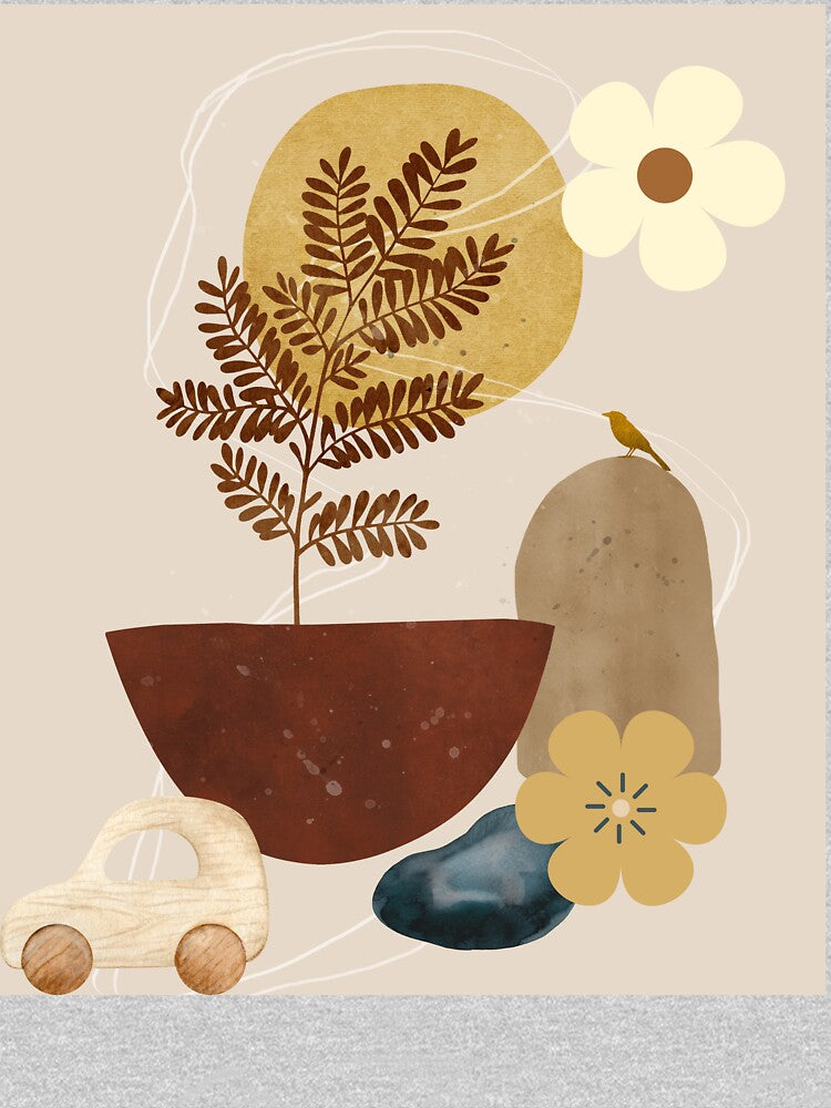 Boho Aesthetic Boho Flowers by MarcelooArt