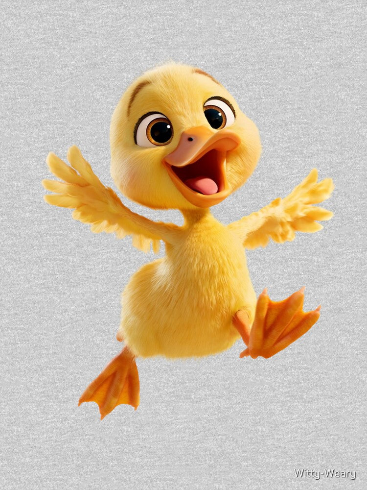 Cute Baby Duckling - Adorable Cartoon Duck by Witty-Weary