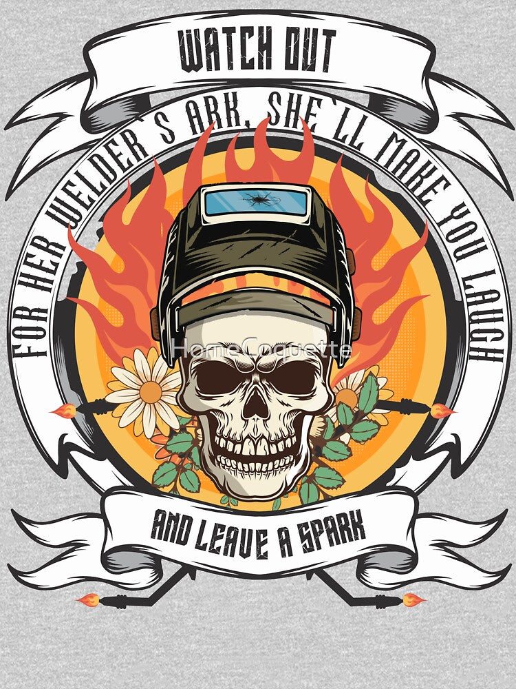 Watch out for her welders ark shell make you laugh and leave a spark by HomeCoquette