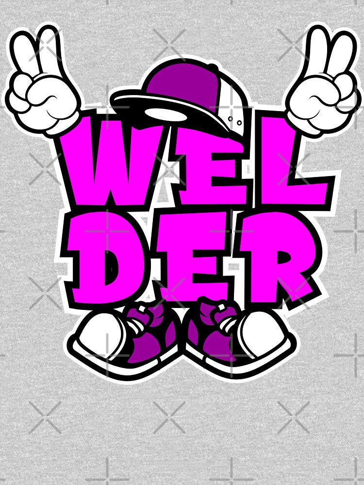 WELDER - PROFESSIONS Design Character Bold Retro by NFTWords