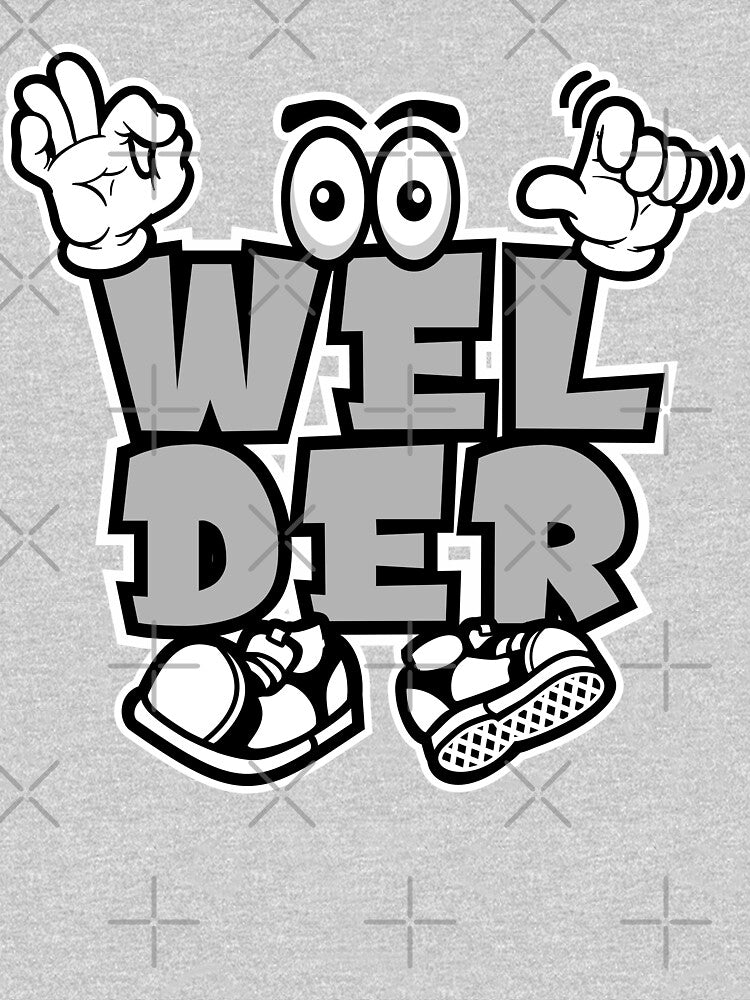 WELDER - WORK Street Lettering Cartoon Character by NFTWords
