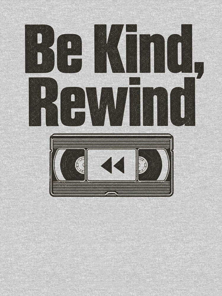 Be Kind Rewind Shirt, Retro 90s VHS Nostalgia Tee by Wannashirt