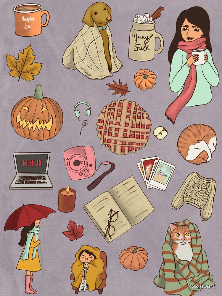 Cozy Fall Vibes by kozinoart