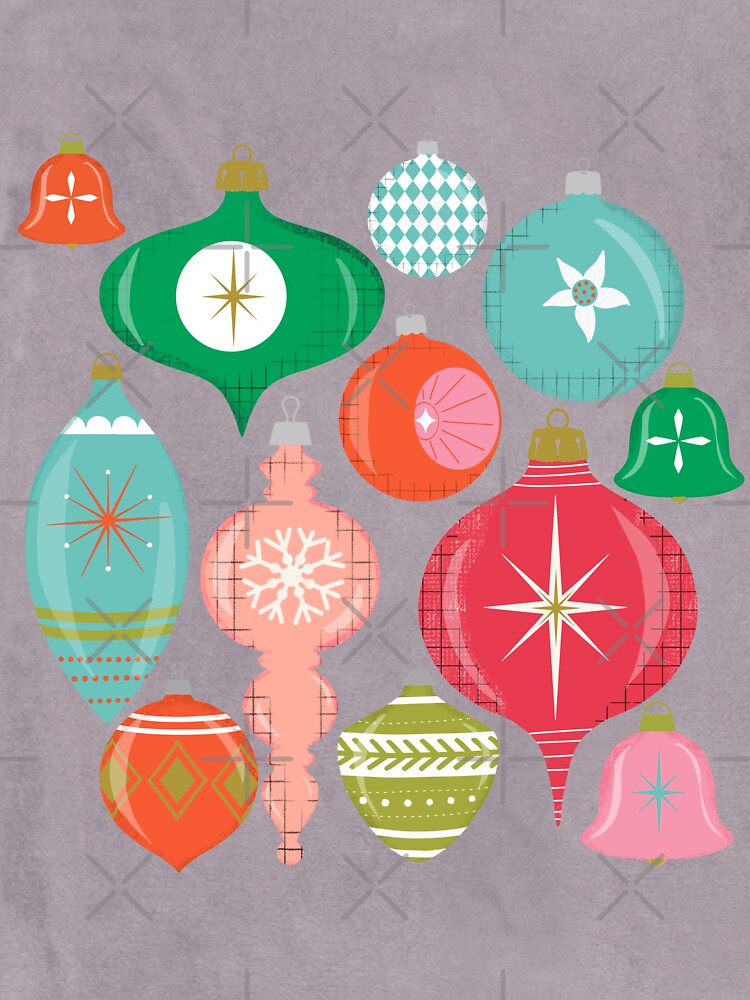 Christmas Ornaments Pink by susycosta
