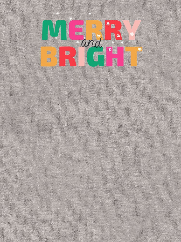 Merry Bright Typography Christmas by Checivinicius