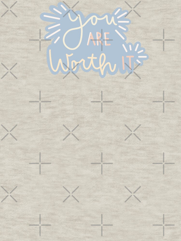 You are worth it - pastel rainbow by kaylasbubble
