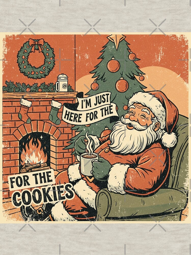 Retro Santa Christmas Cookies Vintage Design by TheEchoStudio