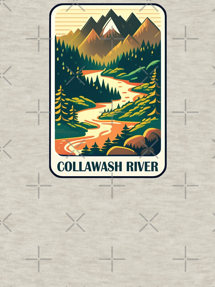 Collawash River Oregon Colors by Esskay Designs