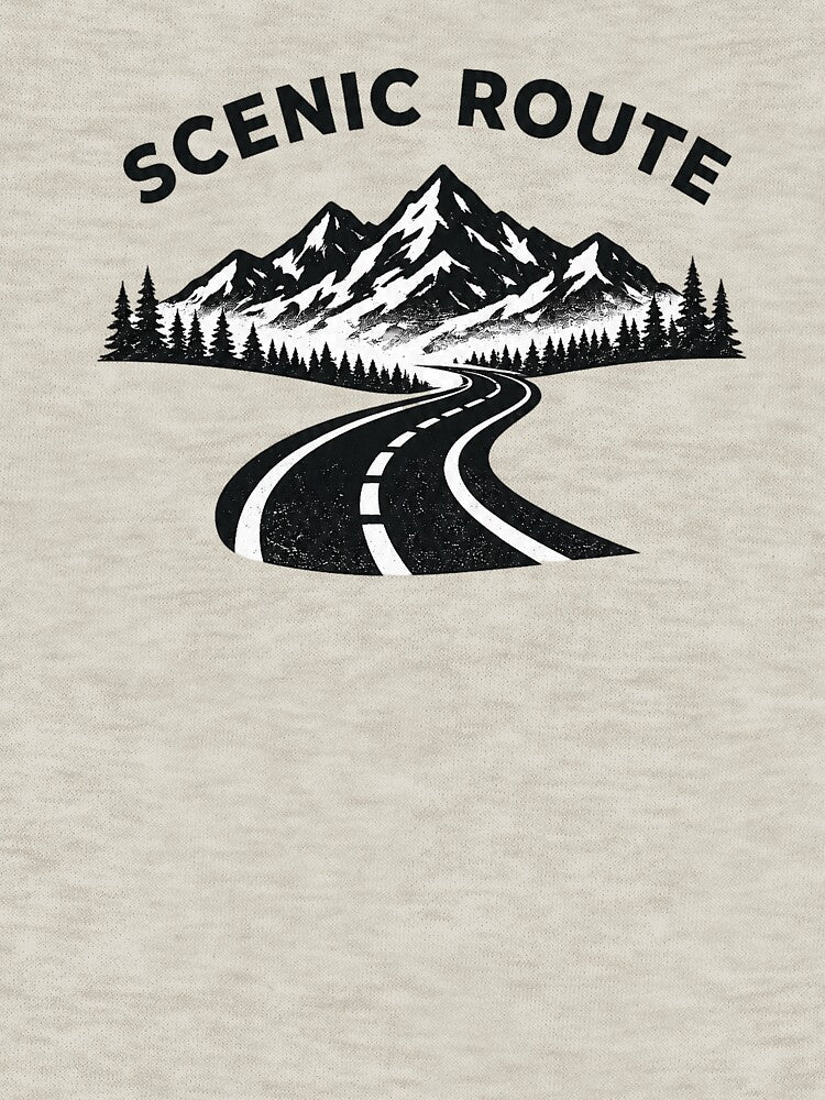 Scenic Route Minimalist Mountain Road Adventure Design by EastEndTownie