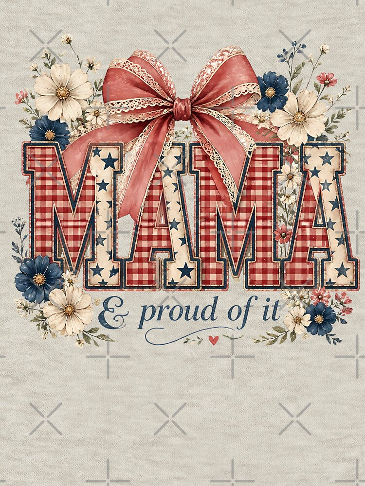 Coquette Patriotic Mama 4th of July America 250 by VectorJoy
