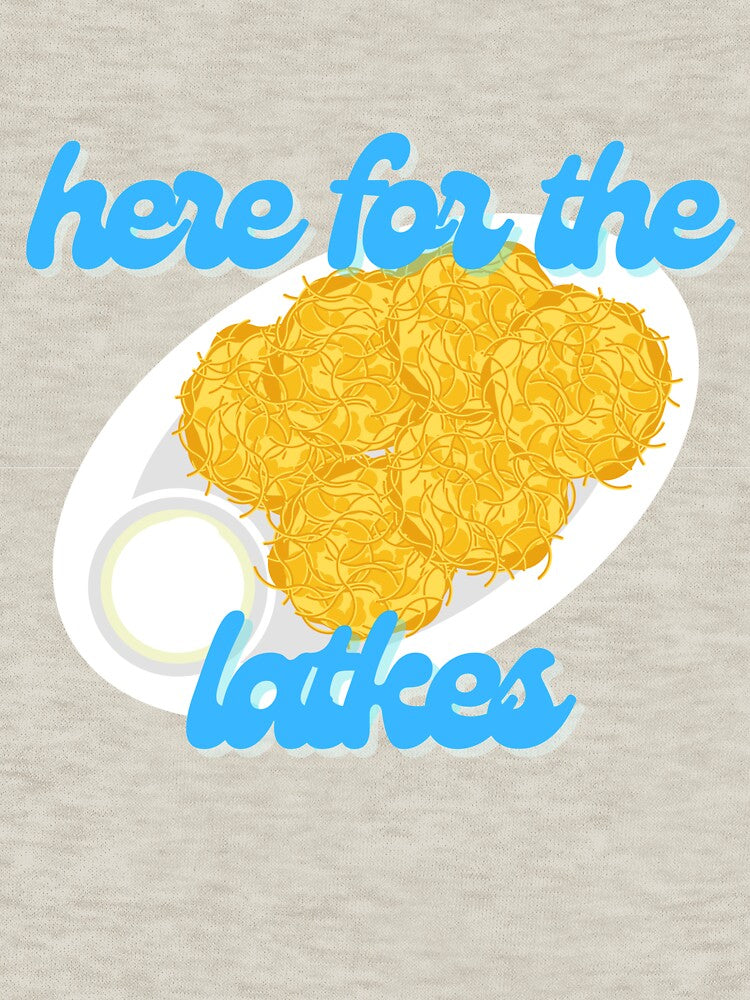 Here for the Latkes Hannukah by Cardinal Designs