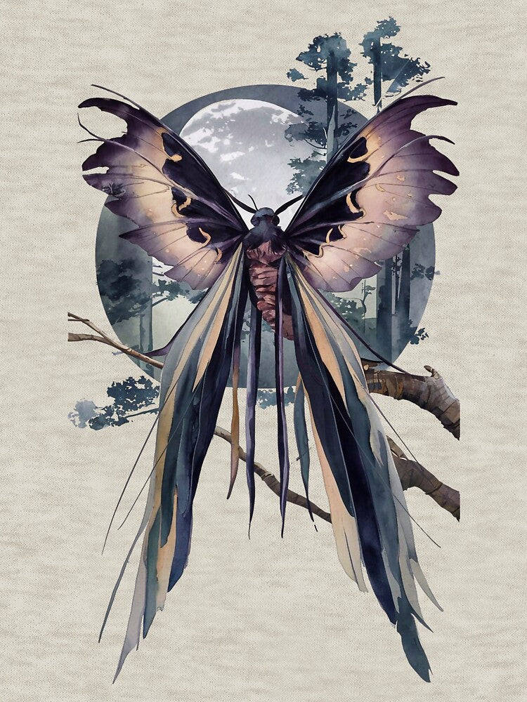 Moon Moth on the tree by Tajdi