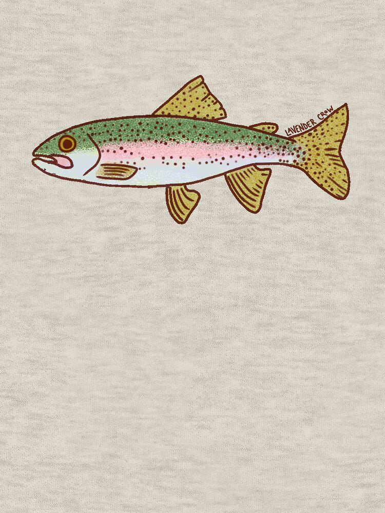 Rainbow Trout Fish by Lavender Crow YYC