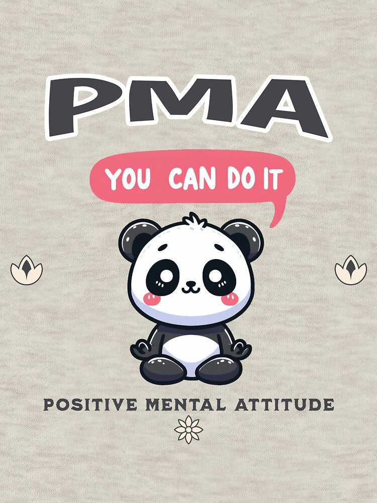 positive mental attitude Panda by LemuellTrends