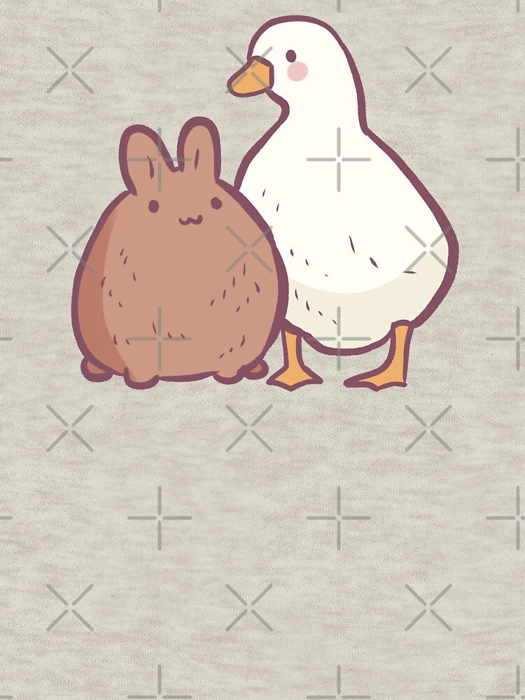 Duck and bunny illustration by Artofmayara