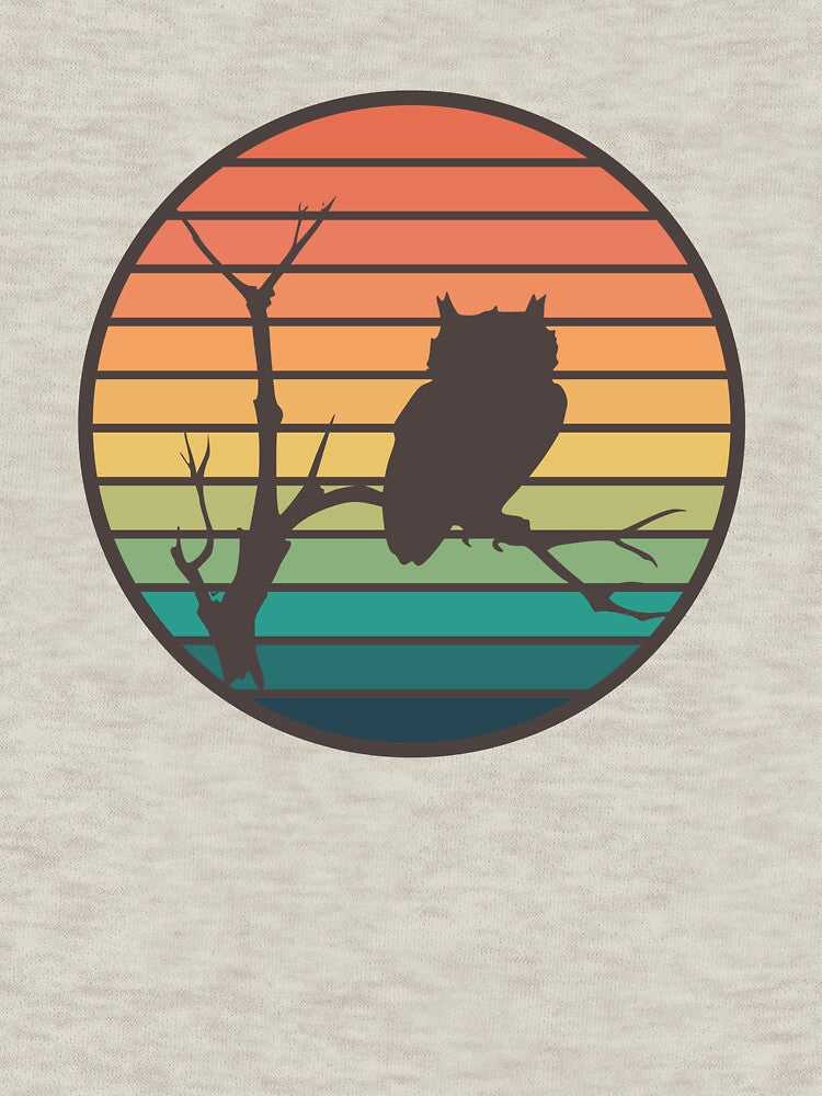 Retro Rainbow Owl by toadsforall