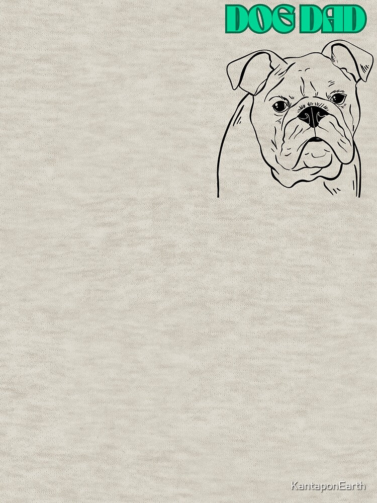 "Dog Dad Retro Style T-Shirt Gift for Dog Lovers" by KantaponEarth