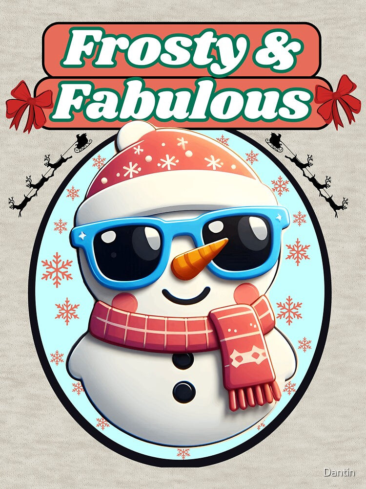 Frosty & Fabulous - Fun Snowman Winter Design by Dantin