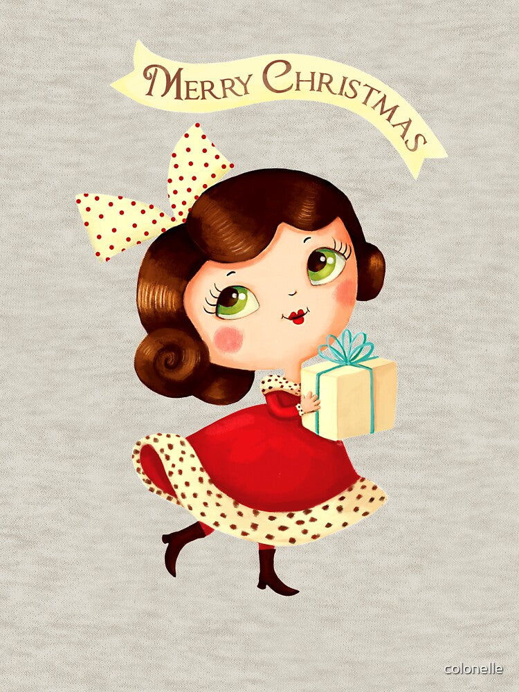 Cute Vintage Christmas Girl by colonelle