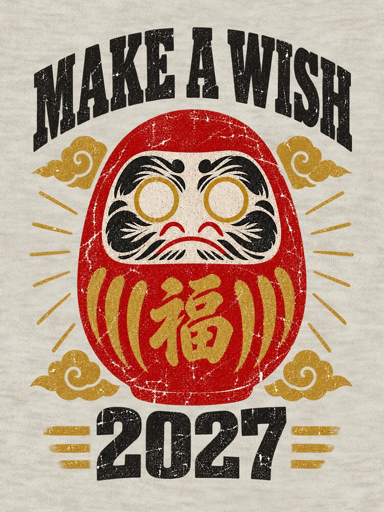 Daruma Doll Make A Wish 2027 Japanese by Yellowriversss